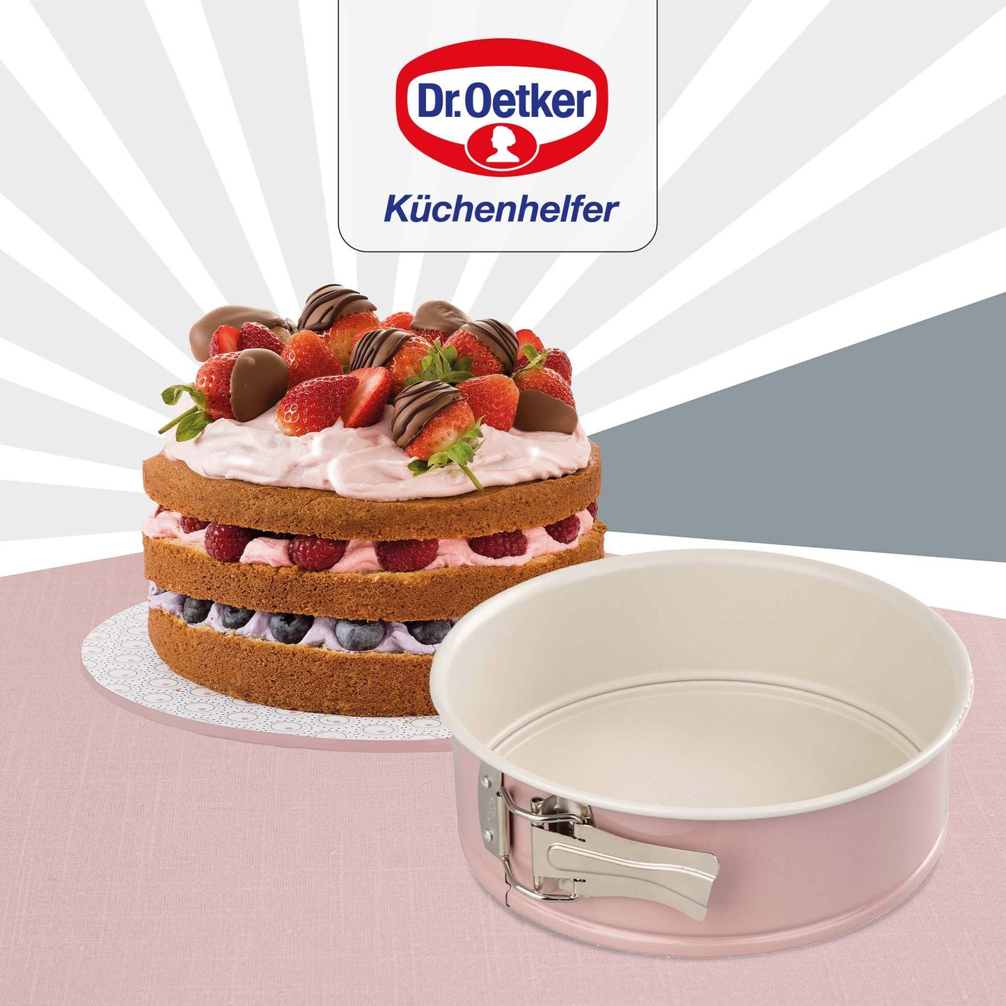 DR OETKER Kerek tortaforma 20 cm Modern Baking Retro Design